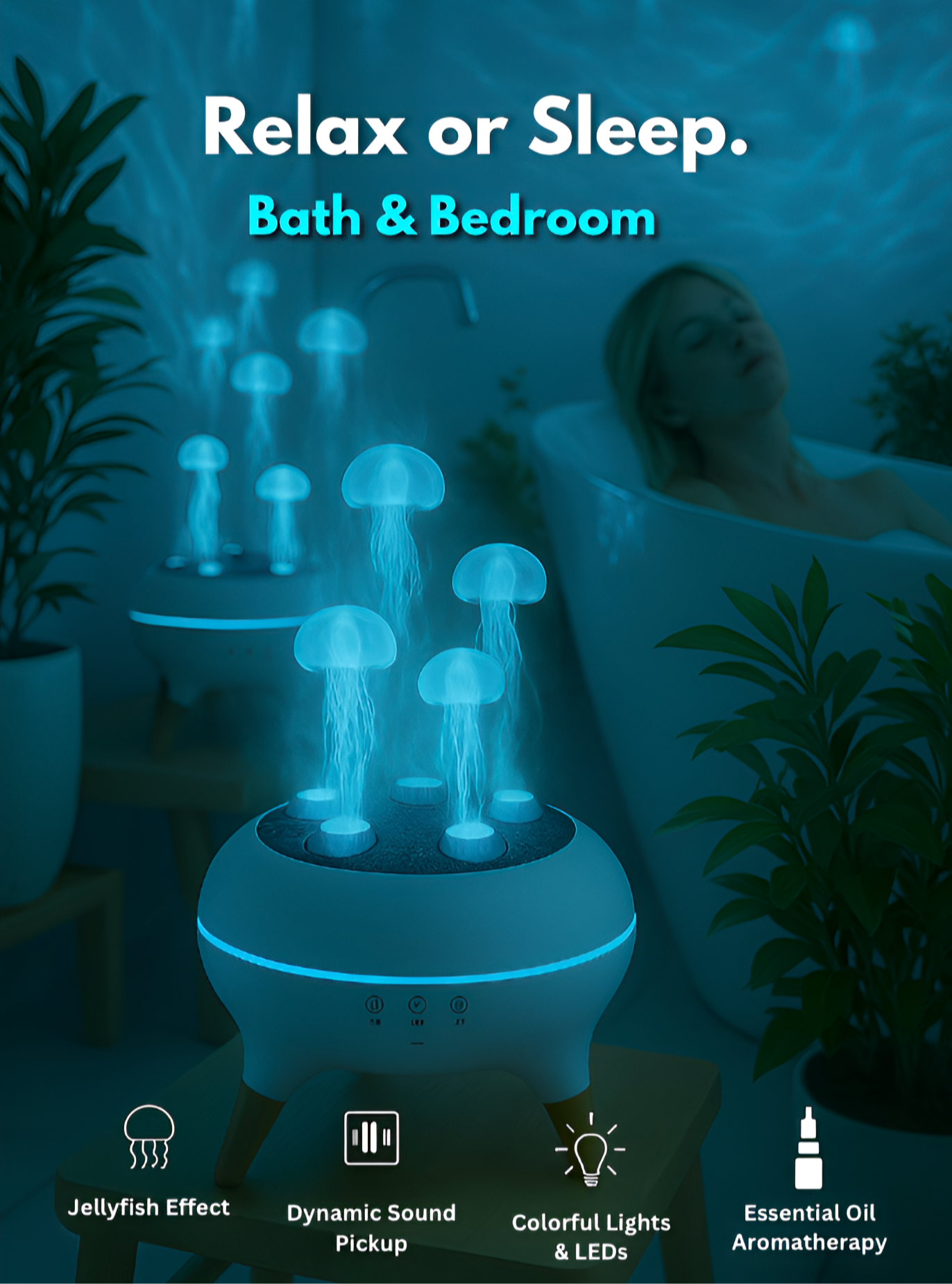Lumena™ Jelly Drift | Jellyfish Aroma Diffuser