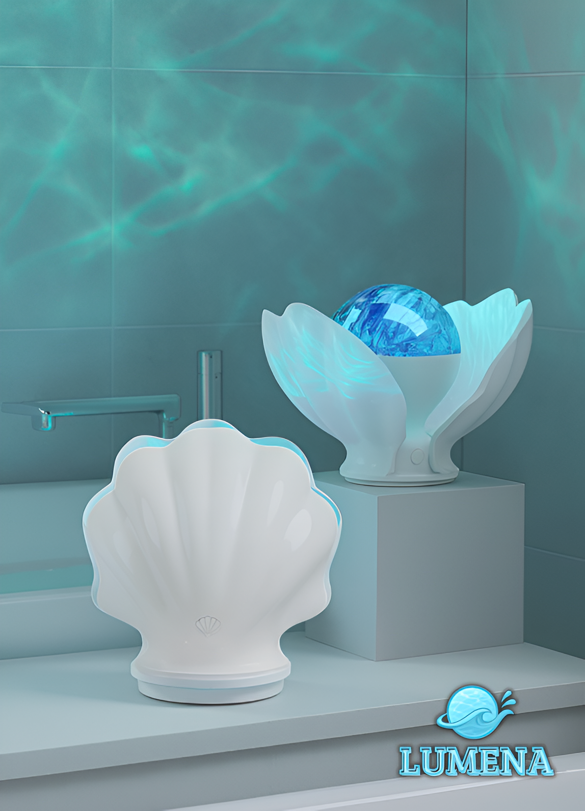 Lumena™ Shell Lamp – 7-Color Light & Timer | Lumena