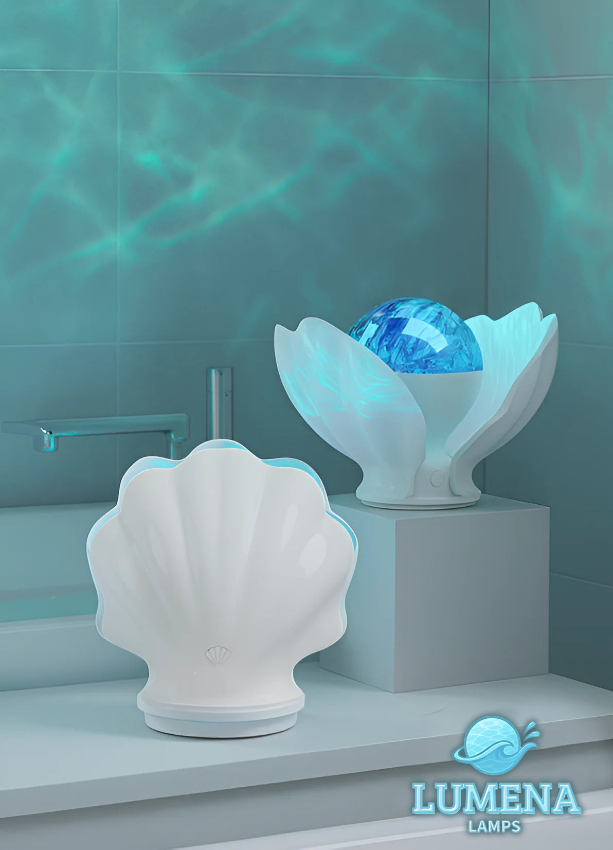 Lumena™ Shell Lamp – 7-Color Light & Timer | Lumena